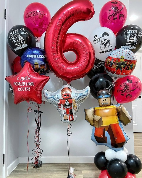 Шары на День Рождения мальчику 6 лет