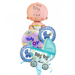 Букеты из шаров на выписку из роддома